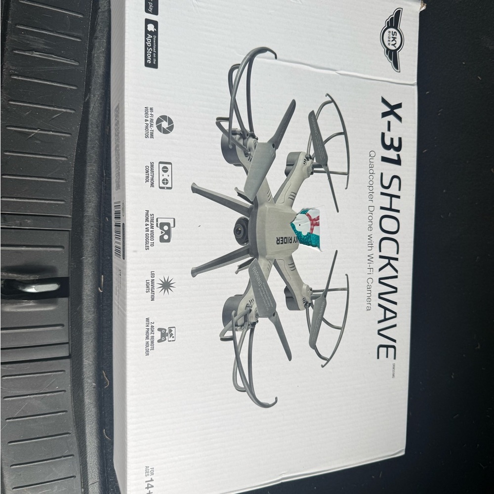 X-31 Shockwave WiFi Camera Quadcopter Drone - Grey/White